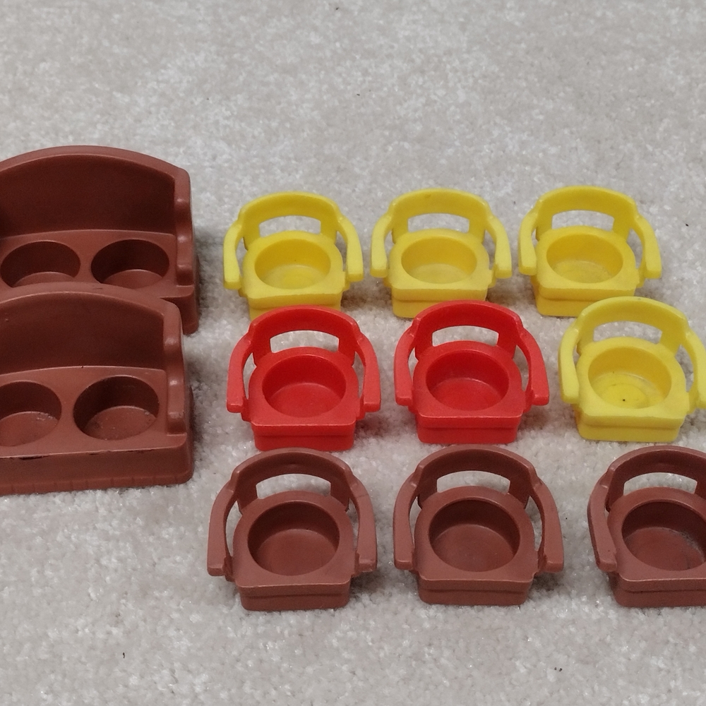 Fisher-Price Brown, Red, and Yellow Playset Accessories